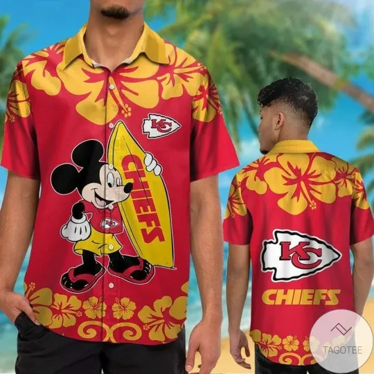 Discover Kansas City Football Chiefss Team Hawaiian Shirt Unisex