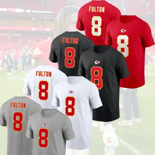 Discover Kristian Fulton #8 Kansas City Football 2025 Player Name & Number For Fans
