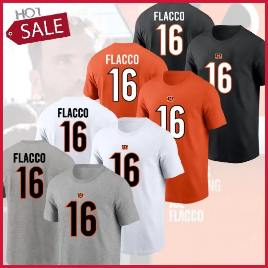 Discover Joe Flacco #16 Cincinnati Football 2025 Player Trading Name & Number