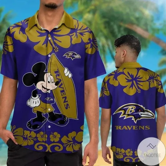 Discover Baltimore Football Ravenss Team Hawaiian Shirt Unisex