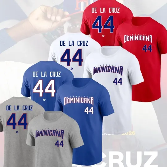 Discover Elly De La Cruz #44 Dominican Republic Team 2026 World Baseball Classic Player