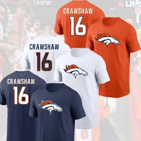Discover Jeremy Crawshaw #16 Denver Football 2025 Player Name & Number For Fans