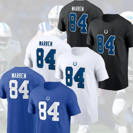 Discover Tyler Warren #84 Indianapolis Football 2025 Player Name & Number Fashion Game Fans