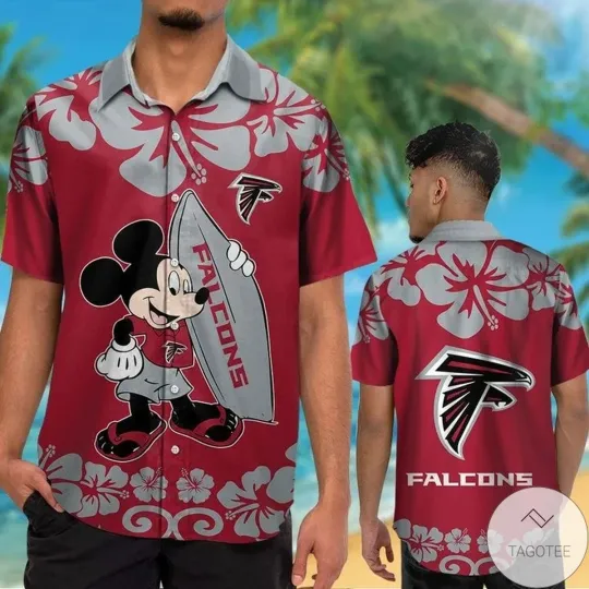 Discover Atlanta Football Falconss Team Hawaiian Shirt Unisex