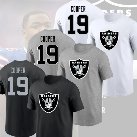 Discover Amari Cooper #19 Las Vegas Football 2025 Player Name & Number S-5XL