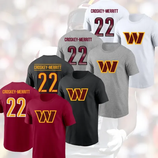 Discover Jacory Croskey-Merritt #22 Washington Football 2025 Player Name & Number