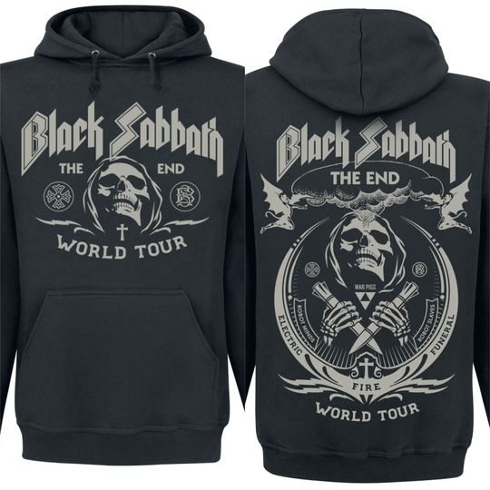 Black Sabbath The End Grim Reaper Hoodie Men Women Long Sleeve Sweatshirt Retro Rock Band Pullover Streetwear Tops Men's Hoodies