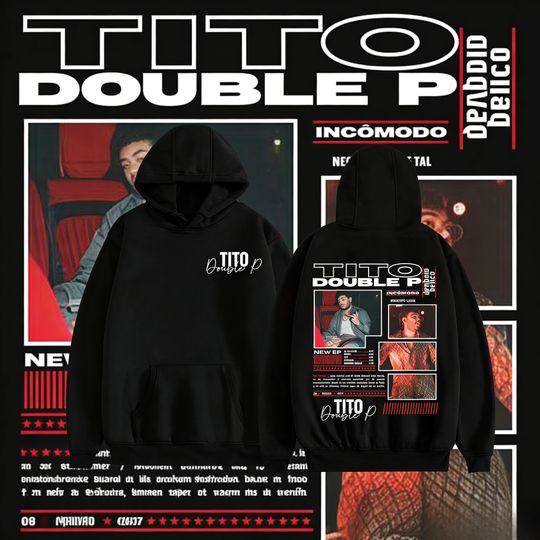 Discover Tito Double P Ay Mama Album Tour Sweatshirt Men's Fashion Hip-hop Hoodie 2025-26 Autumn/Winter Pure Cotton 100% Printed Hoodie