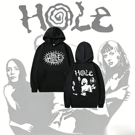 Alternative Grunge Band Hole Courtney Love Double-sided Printed Hoodie 2025-26 Autumn/winter Pure Cotton 100% Printed Hoodie