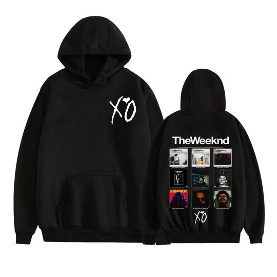 Discover Rapper Weeknds Album Cover Graphic Pullovers Men Women Clothing Vintage Hip Hop High Street Hoodies Oversized Sweatshirt Tops