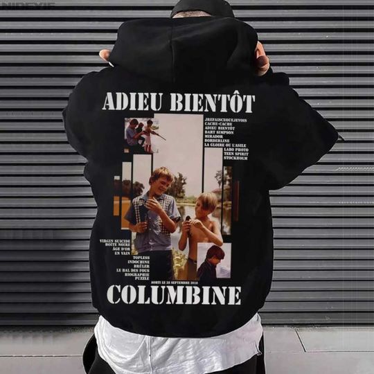 Discover Columbine Adieu Bientôt Album Graphic Hoodie Men Women Pullover Hiphop Streetwear Soft Casual Sweatshirt Warn Tops 0816-1