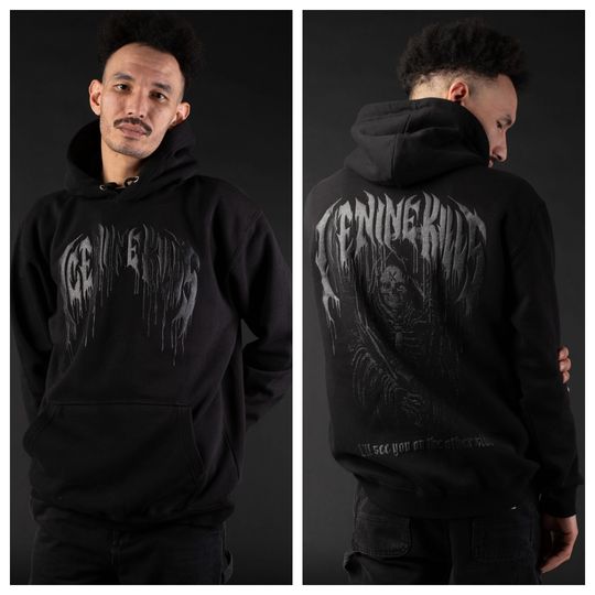 Ice Nine - Reaper Limited Black on Black - Hoodie 2026 Autumn Winter High-end Luxury Is for Both Men and Women