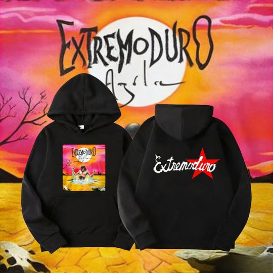 Discover Rock Band Extremoduro Tour Pullover Men's Clothing 2025-26 Autumn/winter Pure Cotton 100% Printed Loose and Trendy Design Hoodie