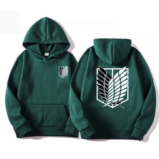 Men's Hoodie Anime Hoodies Men and Women Streetwear Pullover Harajuku Shingeki No Kyojin Hoodies Sweatshirt