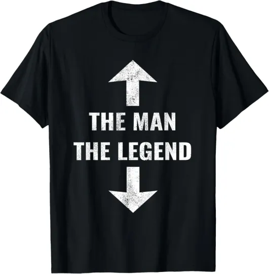 Discover Mens The Man The Legend Funny Adult Humor Vintage T-Shirt