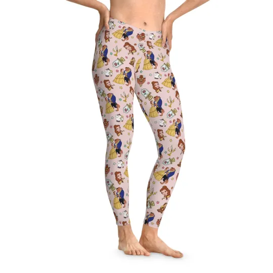 Beauty & The Beast Leggings, Gift for Her