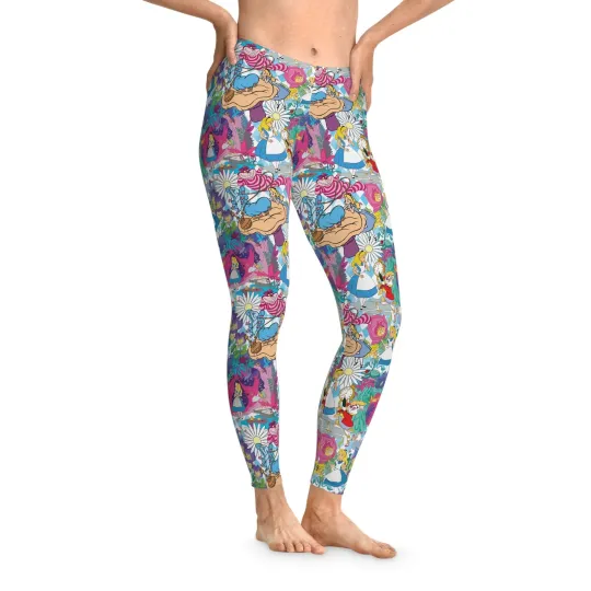 Alice In Wonderland Leggings, Gift for Her