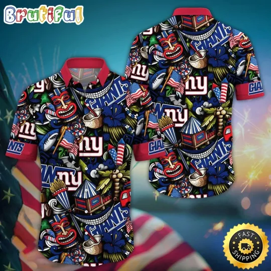 Discover football New York Giants Hawaiian Shirt Tiki Me Off Aloha Shirt