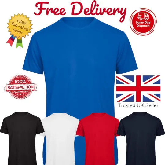 Discover Men's T Shirts 100% Cotton Soft Plain Tee Shirt Summer Sale Top Plain Quality Te