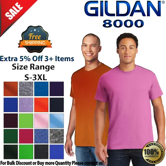 Discover Gildan G800 Mens Short Sleeve Moisture Wicking DryBlend Crew Neck T-Shirt