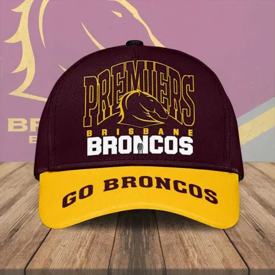 Brisbane Broncos 2025 Premiers Classic Cap, Gift For Fans