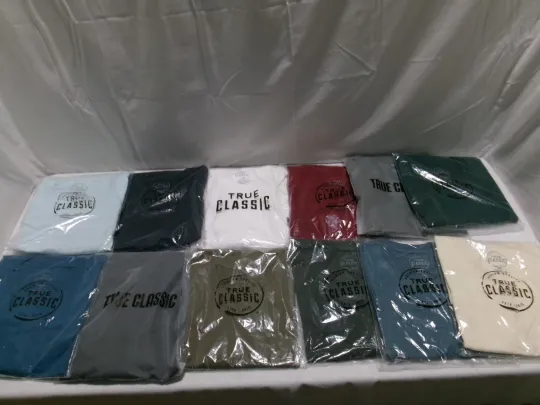 Discover True Classic Crew Neck Short Sleeve Tees Assorted Sizes & Colors