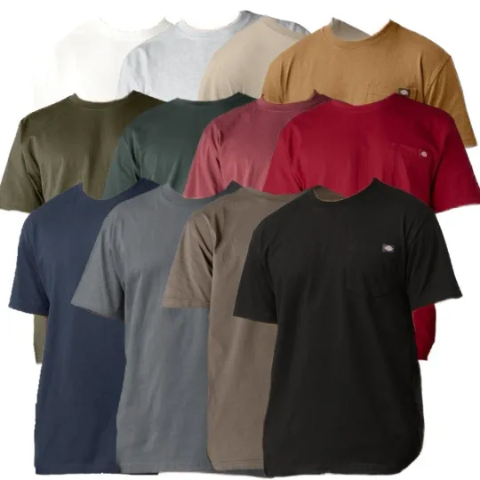 Discover Dickies Men's T-Shirt Short Sleeve Heavyweight Pocket Relaxed Fit T-Shirt WS450
