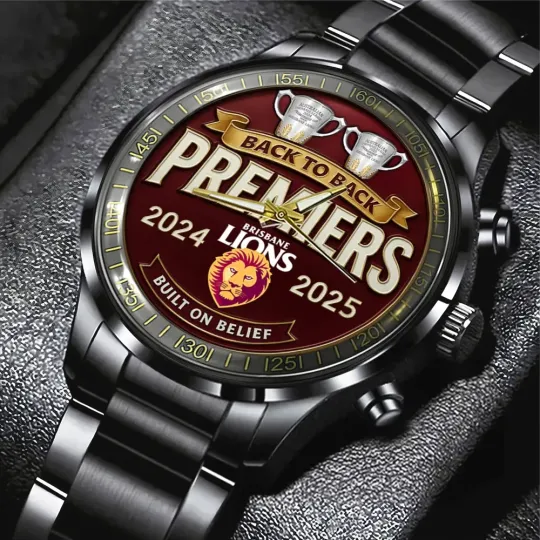 Discover Brisbane Lions Black Stainless Steel Watch