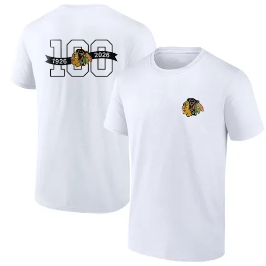 Discover Blackhawks 100th Anniversary 1926 2026 T-shirt Size S-5XL