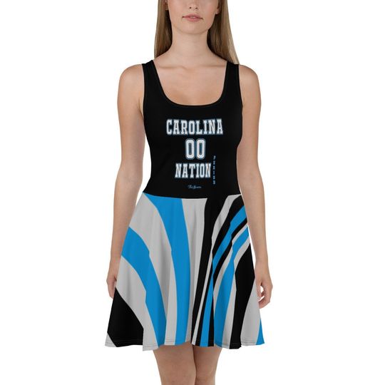 Discover Carolina Football Team Panthers Skater Dress