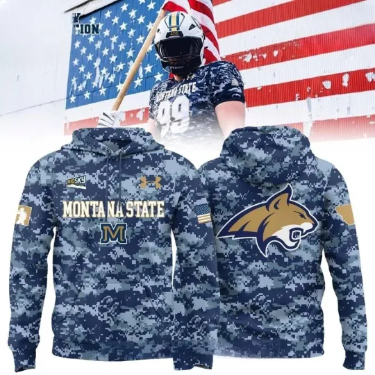 Discover Montana Bobcats Military Appreciation 2025 Special Hoodie T-Shirt
