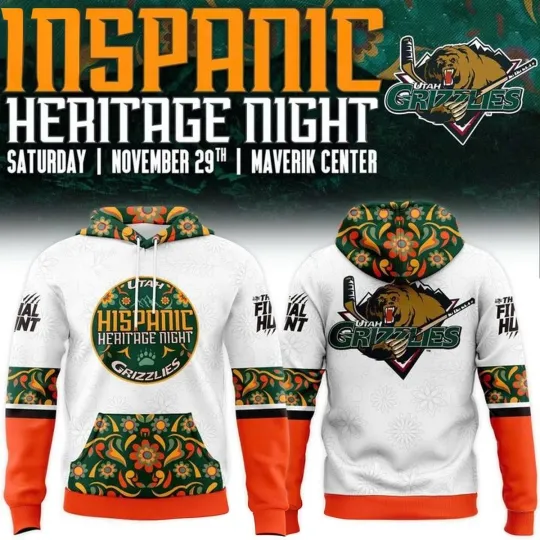 Discover Grizzlies Hispanic Heritage 2025 Night Hoodie Shirt