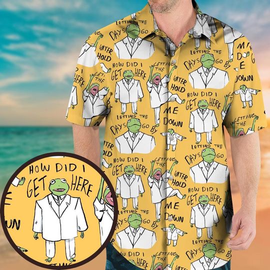 Discover Kermit Singing Button Shirt, Animal Muppets Hawaiian Shirt, Funny The Muppets Shirt, Tv Show Shirt, Summer Shirt, Aloha Beach Shirts