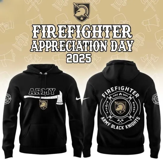 Discover Black Knights Firefighter Day Of 2025 Appreciation Hoodie T-Shirt