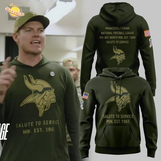 Discover Viking x Salute to Service 2025 Hoodie