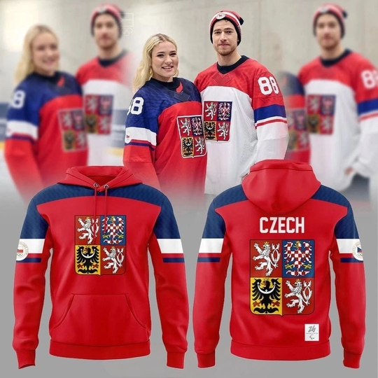 Discover Czech Hockey Team Olympic Winter 2026 Hoodie T-Shirt