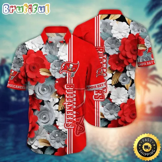 Tampa Bay Buccaneers Hawaiian Shirt Flower Laid Back Hawaiian Charm