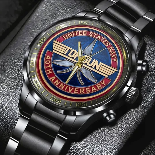 Discover Top Gun 40th Anniversary 2026 Black Stainless Steel Watch –  2893