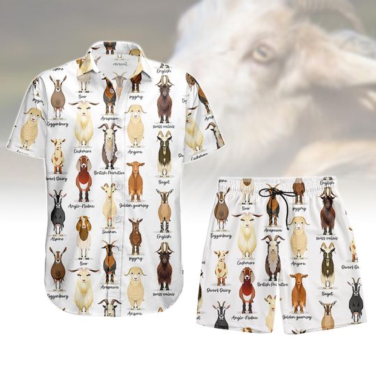 Discover Goats Button Shirt, Unisex Shorts, Funny Goat Lover Shirt, Cute Goats Shirt, Farm Animal Shirt, Farmer Girl Shirt, Farm Animal Shirt