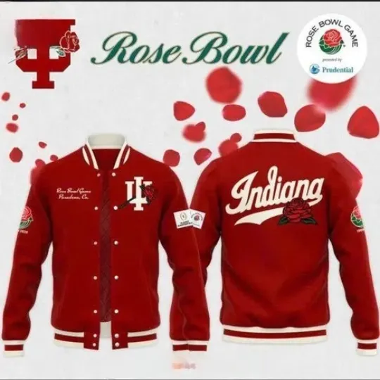 Hoosiers 2026 Rose Bowl Baseball Jacket