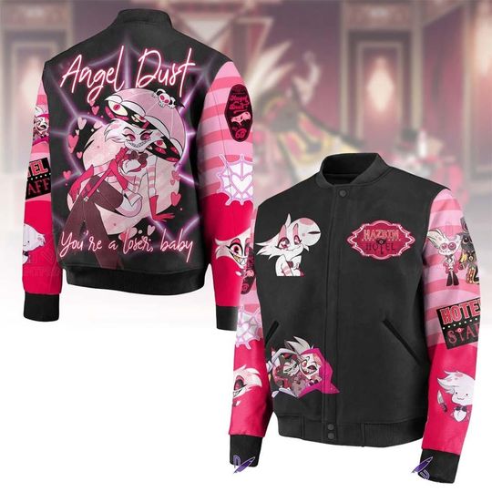 Discover Angel Dust Hazbin Hotel Jacket, Animated Series Shirt, Hazbin Hotel Merch, Jacket For Men And Women
