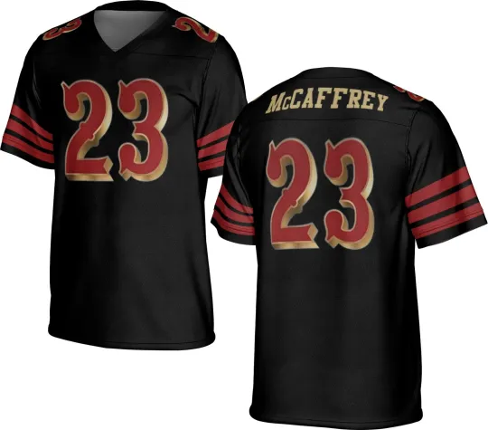 Discover UNSIGNED CUSTOM Sewn Stitched Christian McCaffrey Jersey - Size S to 5XL