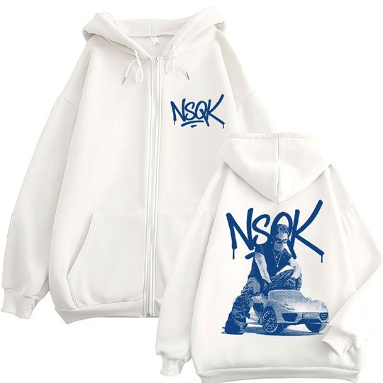 Discover NSQK FLACO DONDE ESTAS Tour 2025 Album Zip Up Hoody Men Women Vintage Aesthetic Zipper Sweatshirt Winter Pop Music Jacket Hoodie