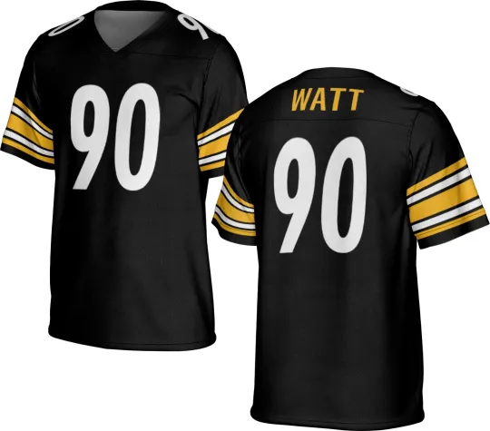 Discover UNSIGNED CUSTOM Sewn Stitched T.J. Watt Jersey - Size S to 5XL