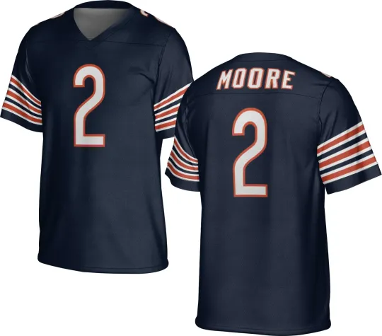 Discover UNSIGNED CUSTOM Sewn Stitched DJ Moore Jersey - Size S to 5XL