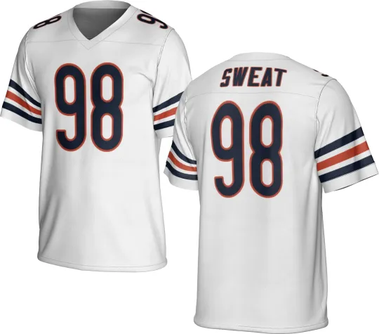 Discover UNSIGNED CUSTOM Sewn Stitched Montez Sweat White Jersey - Size S to 5XL