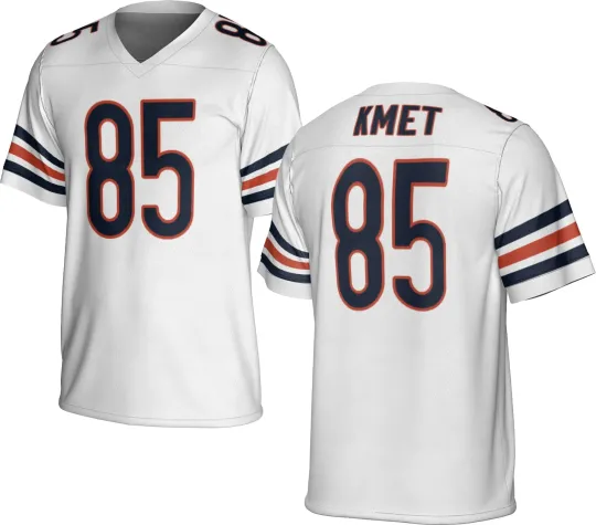 Discover UNSIGNED CUSTOM Sewn Stitched Cole Kmet White Jersey - Size S to 5XL