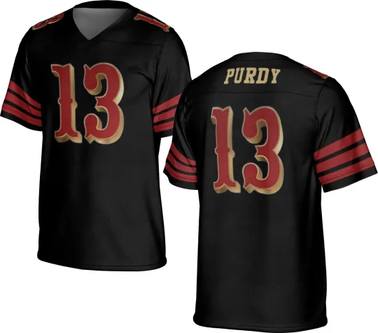 Discover UNSIGNED CUSTOM Sewn Stitched Brock Purdy Jersey - Size S to 5XL