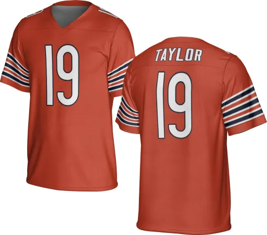 Discover UNSIGNED CUSTOM Sewn Stitched Tory Taylor Orange Jersey - Size S to 5XL