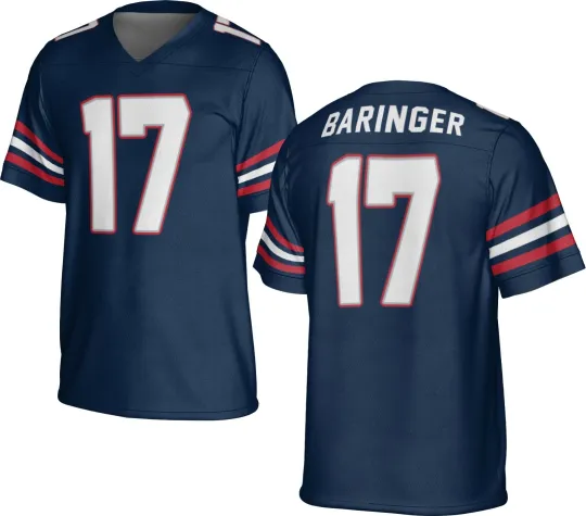 Discover UNSIGNED CUSTOM Sewn Stitched Bryce Baringer Navy Jersey - Size S to 5XL